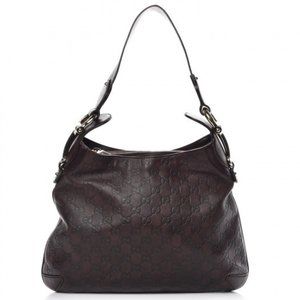 GUCCI Guccissima Creole Hobo Chocolate